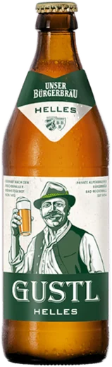 Bürgerbräu Gustl hell Kasten 20x0,5l
