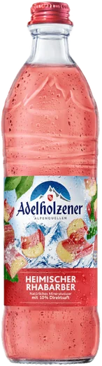 Adelholzener Heimischer Rhabarber Glas Kasten 12x0,5l