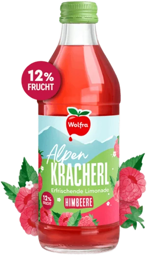 Wolfra Alpenkracherl Himbeere Kasten 11x0,33l