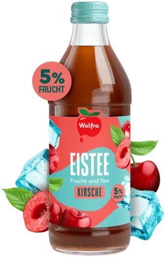 Wolfra Eistee Kirsche Kasten 11x0,33l