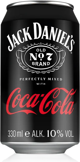 Jack Daniels Whiskey + Cola Dose 0,33l